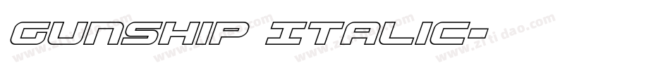 Gunship Italic字体转换